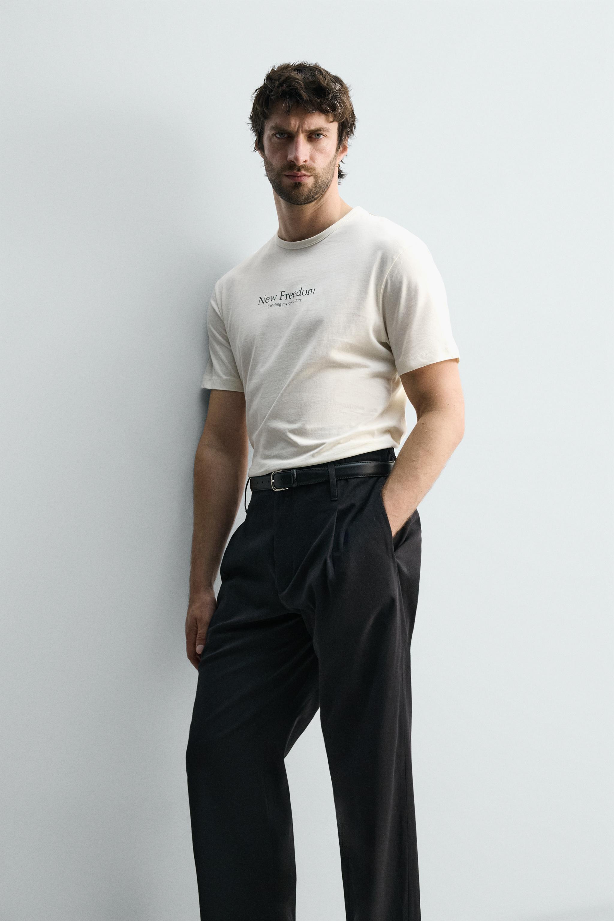 T-SHIRT À TEXTE IMPRIMÉ